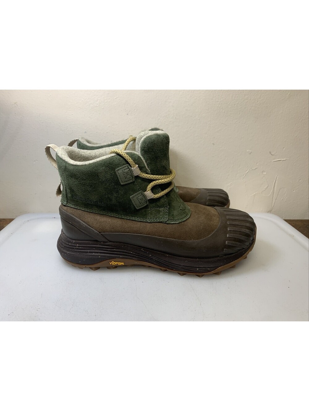 Merrell Siren 4 Thermo Waterproof Winter Brown Green Boots Womens Sz 7